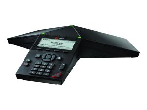 Poly Trio 8300 - Téléphone VoIP de conférence - avec Interface Bluetooth avec ID d'appelant/appel en instance - IEEE 802.11a/b/g/n (Wi-Fi) / Bluetooth 5.0 - (conférence) à trois capacité d'appel - SIP, SRTP, SDP - 3 lignes - noir - 849A0AA#AC3 - Téléphones sans fil
