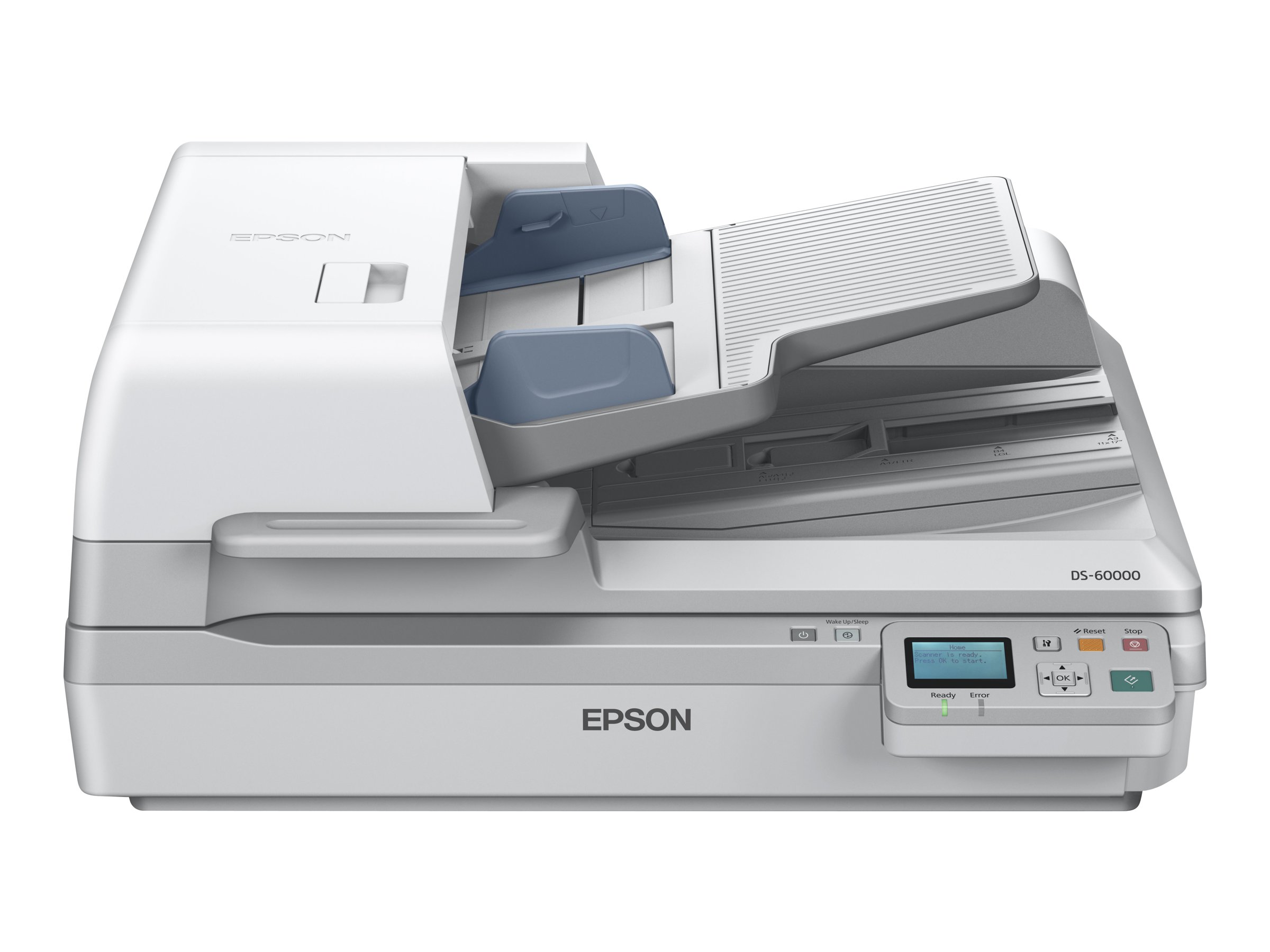 Epson WorkForce DS-60000N - Scanner de documents - Recto-verso - A3 - 600 dpi x 600 dpi - jusqu'à 40 ppm (mono) / jusqu'à 40 ppm (couleur) - Chargeur automatique de documents (200 feuilles) - jusqu'à 5000 pages par jour - Gigabit LAN - B11B204231BT - Scanneurs de documents