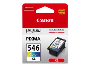 Canon CL-546XL - 13 ml - à rendement élevé - couleur (cyan, magenta, jaune) - original - cartouche d'encre - pour PIXMA TR4551, TR4650, TR4651, TS3350, TS3351, TS3352, TS3355, TS3450, TS3451, TS3452 - 8288B001 - Cartouches d'imprimante