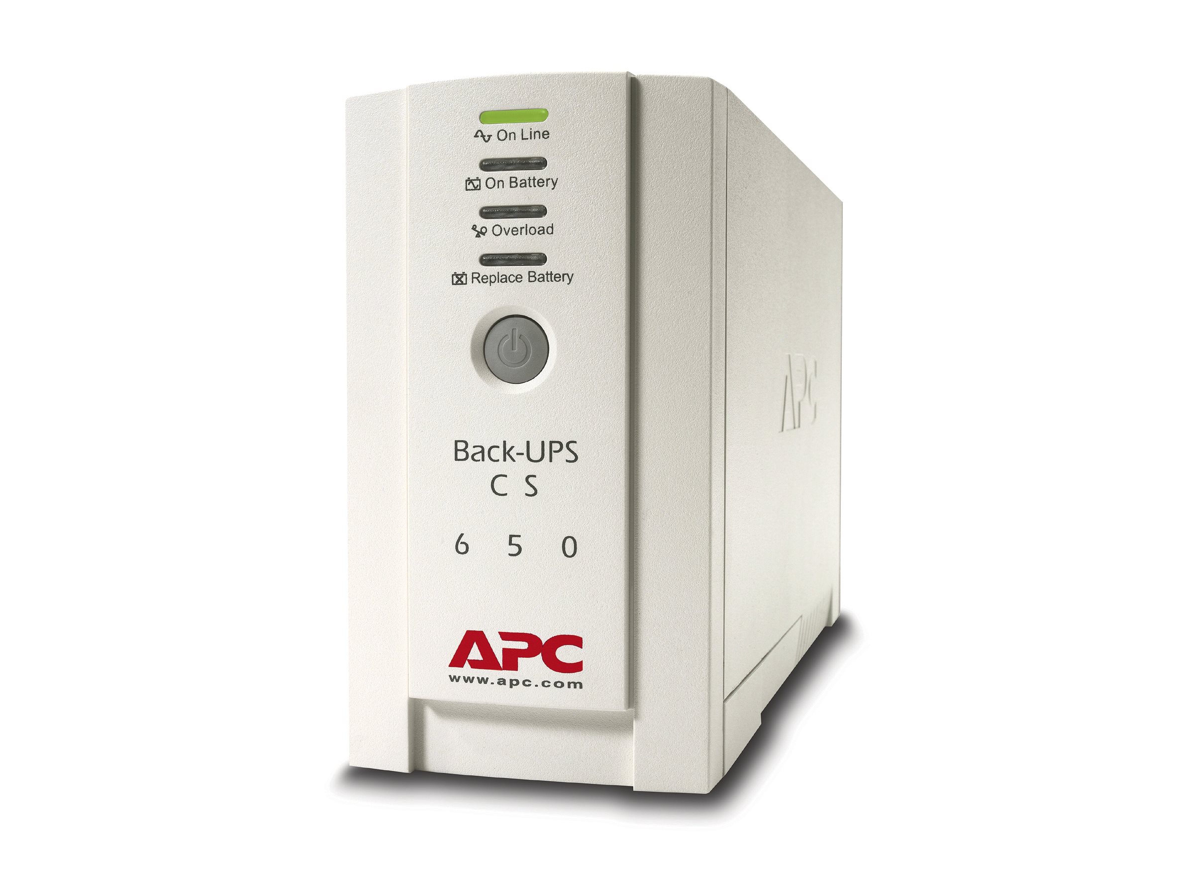 APC Back-UPS CS 650 - Onduleur - CA 230 V - 400 Watt - 650 VA - RS-232, USB - connecteurs de sortie : 4 - beige - BK650EI - UPS autonomes