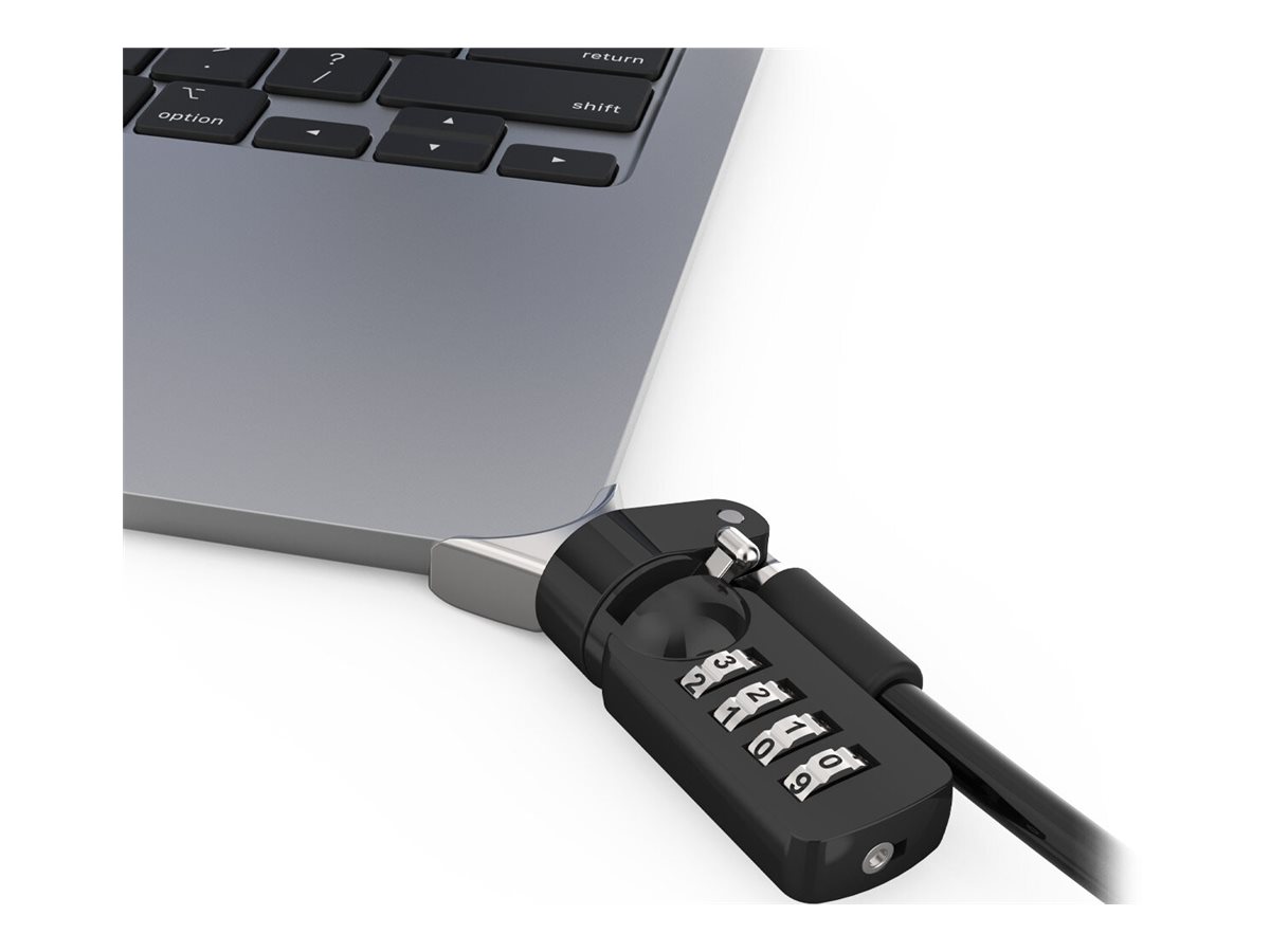 Compulocks Ledge adapter for MacBook Air 15" M2 and M3 with Combination Cable Lock - Kit de sécurité - serrure à combinaison - MBALDG05CL - Accessoires pour ordinateur portable et tablette