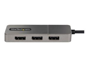 StarTech.com Adaptateur Multi-Moniteur USB-C 3 Ports/Hub USB-C vers 3x DP - Station d'accueil - USB-C / Displayport - 3 x DP - MST14CD123DP - Stations d'accueil pour ordinateur portable