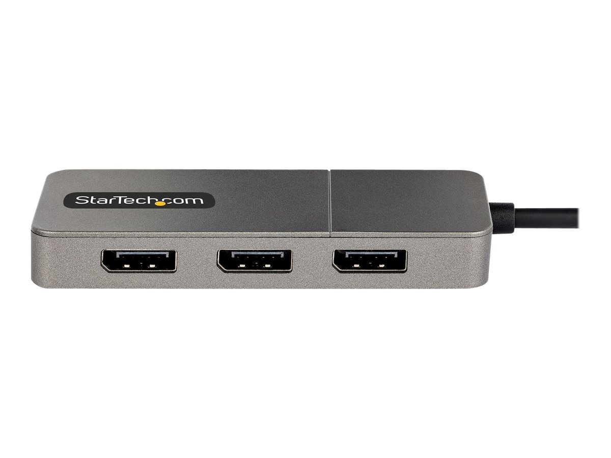 StarTech.com Adaptateur Multi-Moniteur USB-C 3 Ports/Hub USB-C vers 3x DP - Station d'accueil - USB-C / Displayport - 3 x DP - MST14CD123DP - Stations d'accueil pour ordinateur portable