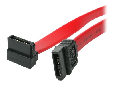 StarTech.com Cable Serial ATA SATA vers SATA a angle droit 15 cm - Câble SATA - Serial ATA 150/300/600 - SATA (R) pour SATA (R) - 15.24 cm - connecteur à angle droit - rouge - pour P/N: USB2SATAIDE, USB3SSATAIDE - SATA6RA1 - Câbles SATA