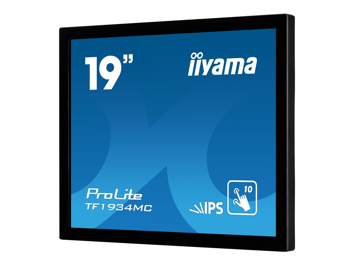 iiyama ProLite TF1934MC-B7X - Écran LED - 19" - cadre ouvert - écran tactile - 1280 x 1024 - IPS - 350 cd/m² - 1000:1 - 14 ms - HDMI, VGA, DisplayPort - noir - TF1934MC-B7X - Écrans d'ordinateur