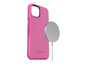 OtterBox Symmetry Series+ - Coque de protection pour téléphone portable - avec MagSafe - compatibilité avec MagSafe - polycarbonate, caoutchouc synthétique, 50 % de plastique recyclé - Rose fraise - pour Apple iPhone 13 - 77-85947 - Coques et étuis pour téléphone portable