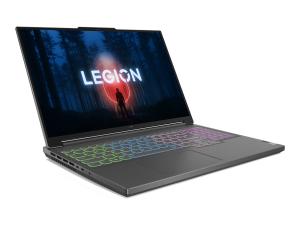 Lenovo Legion Slim 5 16APH8 82Y9 - Conception de charnière à 180 degrés - AMD Ryzen 7 - 7840HS / jusqu'à 5.1 GHz - Win 11 Home - GeForce RTX 4060 - 16 Go RAM - 512 Go SSD NVMe - 16" IPS 2560 x 1600 (WQXGA) @ 165 Hz - Gigabit Ethernet - Wi-Fi 6E, Bluetooth - gris tempête (haut), gris onyx (bas) - clavier : Français - 82Y900B8FR - Ordinateurs portables