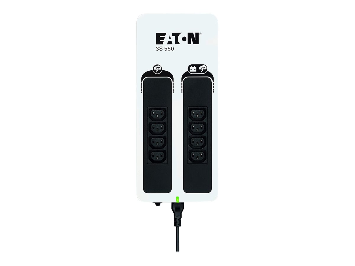 Eaton 3S 550 - Onduleur - CA 220-240 V - 330 Watt - 550 VA - monophasé - USB - connecteurs de sortie : 8 - 3S550I - UPS autonomes