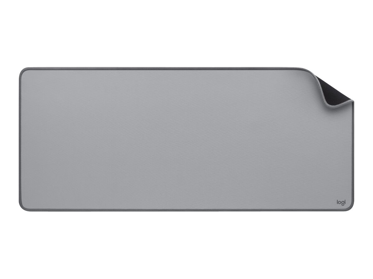 Logitech Desk Mat Studio Series - Tapis de souris - gris intermédiaire - 956-000052 - Accessoires pour clavier et souris