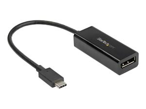StarTech.com Adaptateur USB C vers DisplayPort, 8K/5K/4K USB Type C vers DP 1.4 Convertisseur vidéo en mode alternatif, HBR3/DSC/HDR, 8K 60Hz, Adaptateur d'affichage pour moniteur DisplayPort 1.4 compatible Thunderbolt 3 - Adaptateur 8K USB-C vers DP (CDP2DP14B) - Adaptateur DisplayPort - 24 pin USB-C (M) pour DisplayPort (F) - Thunderbolt 3 / DisplayPort 1.4 - support 1080p, support 4K 120 Hz, support 8K60Hz (7680 x 4320), support pour 5K60Hz - noir - pour P/N: TB4CDOCK - CDP2DP14B - Câbles vidéo