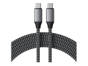 Satechi - Câble USB - 24 pin USB-C (M) pour 24 pin USB-C (M) - USB 2.0 - 2 m - Alimentation USB (100 W) - ST-TCC2MM - Câbles USB