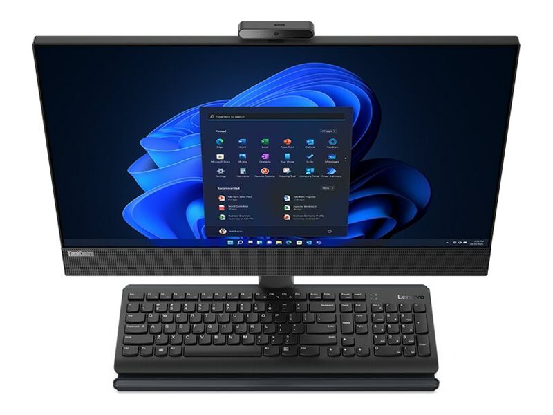 Lenovo ThinkCentre M90a Gen 3 11VF - Tout-en-un - avec Support de moniteur à fonction complète - Core i5 12500 / jusqu'à 4.6 GHz - vPro Enterprise - RAM 8 Go - SSD 256 Go - TCG Opal Encryption, NVMe, Value - graveur de DVD - UHD Graphics 770 - Gigabit Ethernet, Bluetooth 5.2, IEEE 802.11ax (Wi-Fi 6E) - Bluetooth 5.2, 802.11a/b/g/n/ac/ax (Wi-Fi 6E) - Win 11 Pro - moniteur : LED 23.8" 1920 x 1080 (Full HD) - clavier : Français - noir - Lenovo TopSeller - avec 1 an de support Premier Lenovo - 11VF002SFR - Ordinateurs de bureau