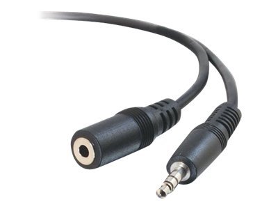 C2G - Rallonge de câble audio - mini-phone stereo 3.5 mm mâle pour mini-phone stereo 3.5 mm femelle - 10 m - blindé - moulé - 80096 - Accessoires pour systèmes audio domestiques