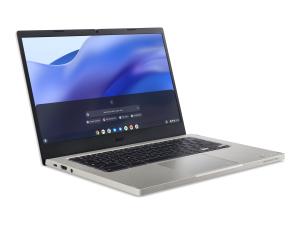 Acer Chromebook Vero 514 CBV514-1H - Intel Pentium - 8505 / jusqu'à 4.4 GHz - Chrome OS - UHD Graphics - 8 Go RAM - 128 Go SSD - 14" IPS 1920 x 1080 (Full HD) - Wi-Fi 6E - pavé gris - clavier : Français - NX.KAJEF.002 - Netbook