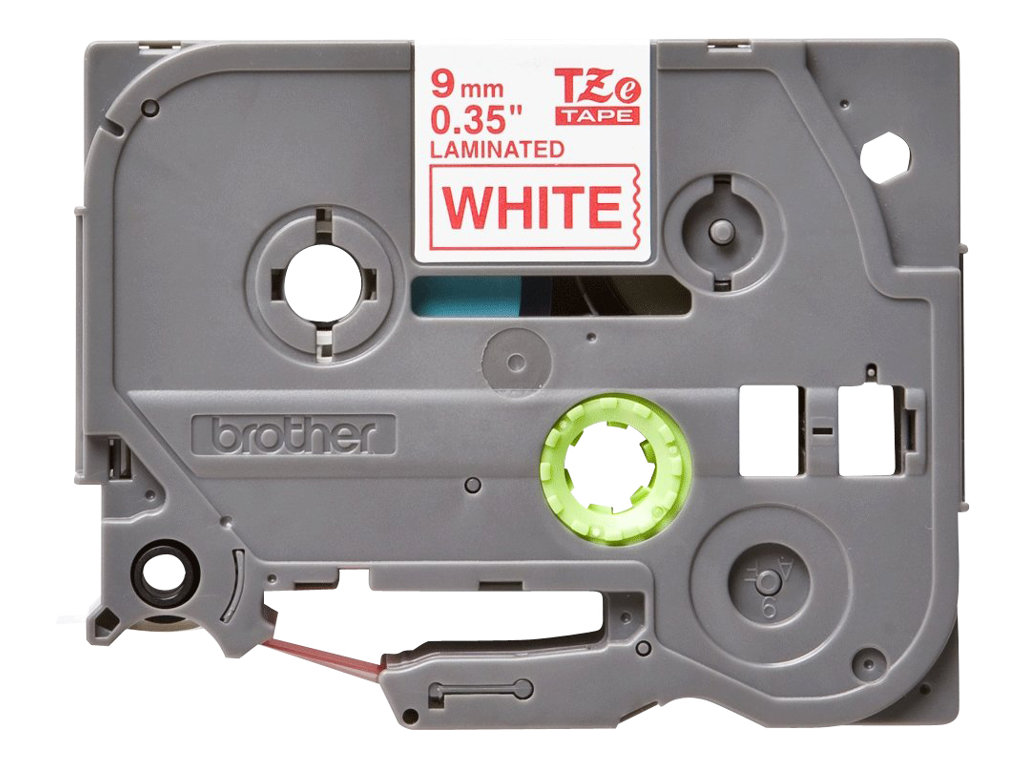 Brother TZe-222 - Rouge sur blanc - Rouleau (0,9 cm x 8 m) 1 cassette(s) ruban laminé - pour Brother PT-D210, D600, H110, P750, P950; P-Touch Cube PT-P300; P-Touch Cube Pro PT-P910 - TZE222 - Papier pour rouleau