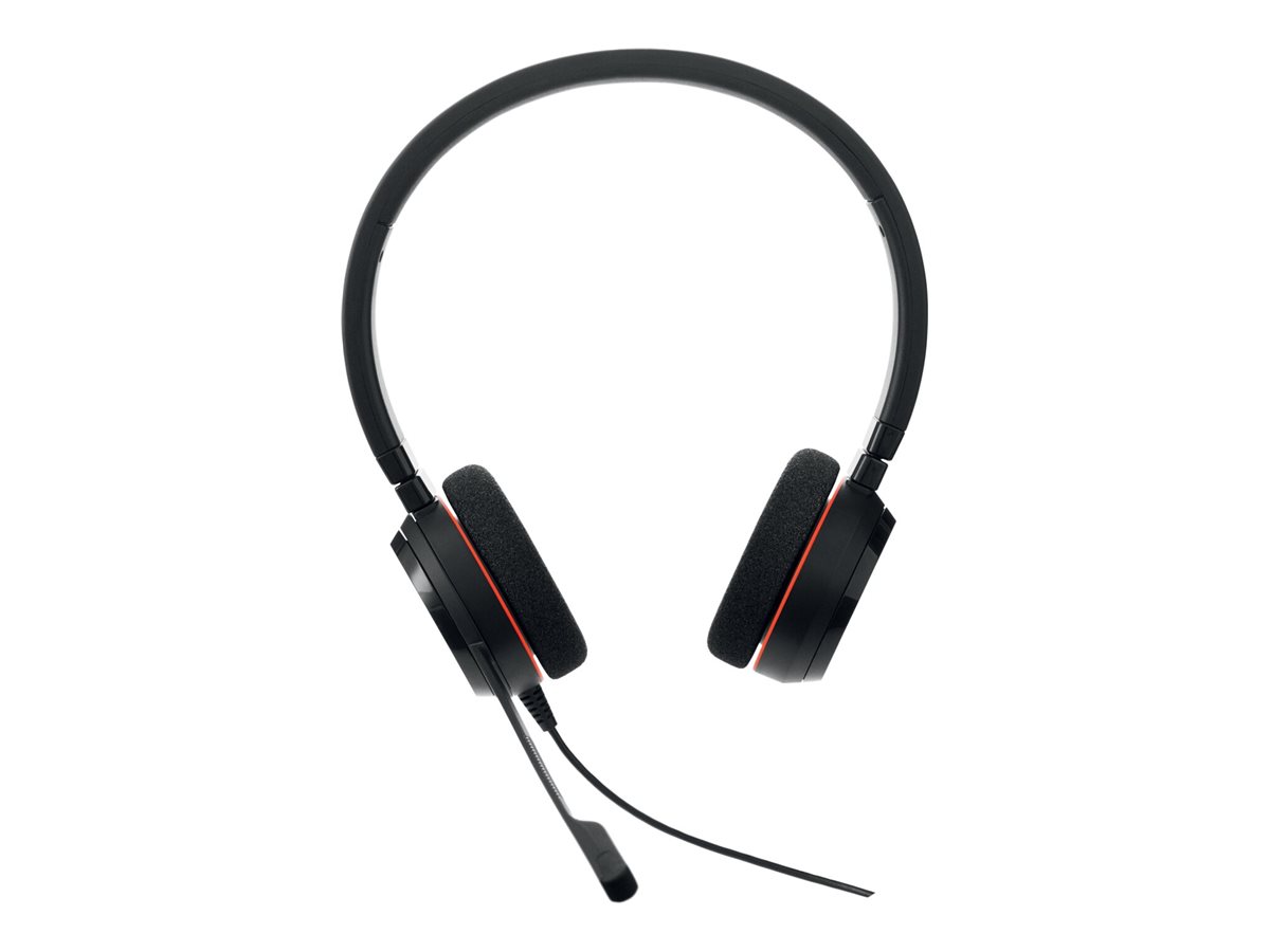 Jabra Evolve 20 MS stéréo - Micro-casque - sur-oreille - filaire - USB-C - isolation acoustique - 4999-823-189 - Écouteurs