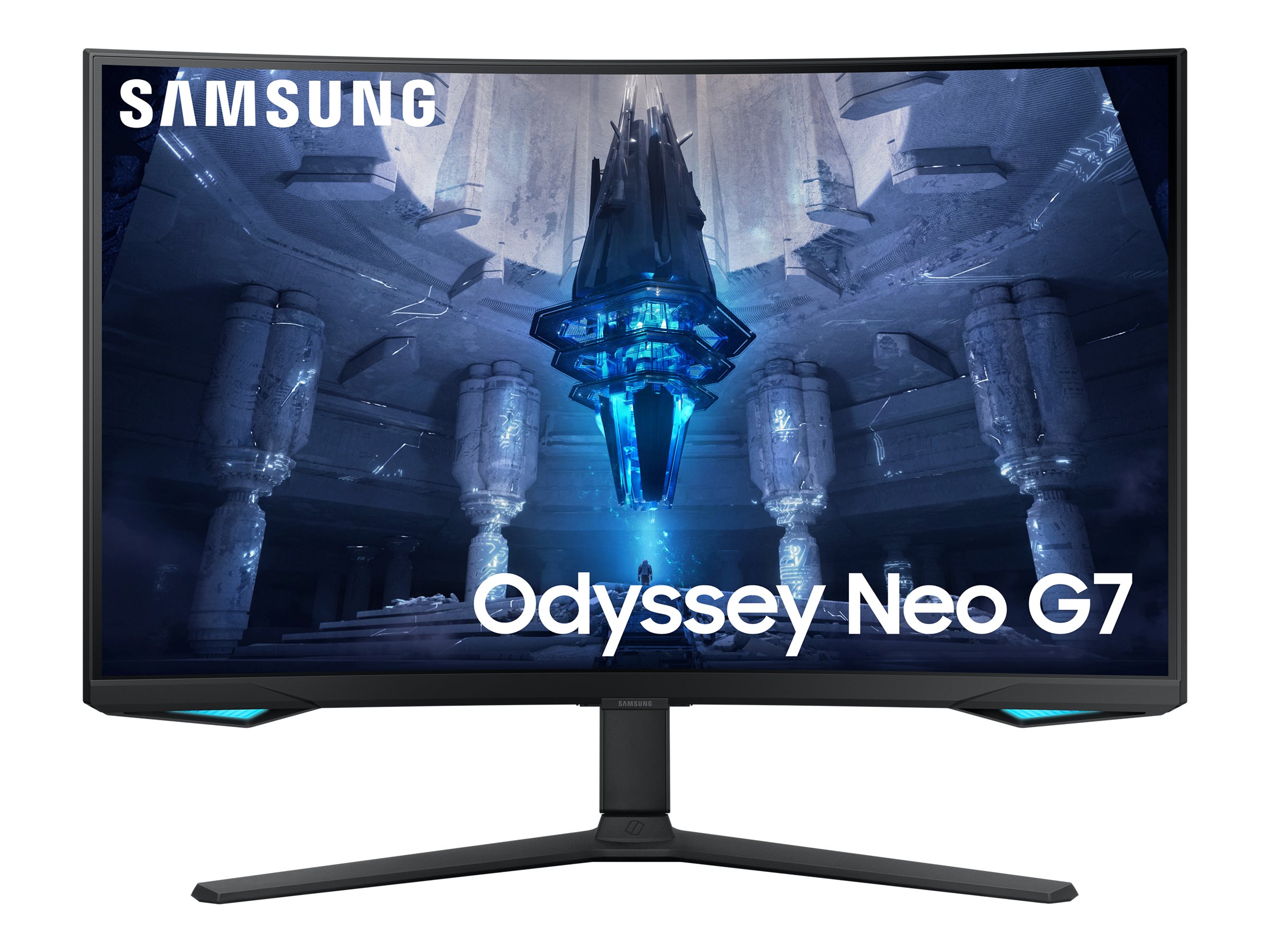 Samsung Odyssey Neo G7 S32BG750NP - G75NB Series - moniteur QLED - jeux - incurvé - 32" - 3840 x 2160 4K @ 165 Hz - VA - 350 cd/m² - 1000000:1 - HDR2000 - 1 ms - 2xHDMI, DisplayPort - noir - LS32BG750NPXEN - Écrans d'ordinateur