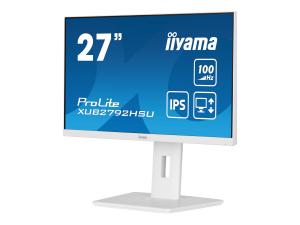 iiyama ProLite XUB2792HSU-W6 - Écran LED - 27" - 1920 x 1080 Full HD (1080p) @ 100 Hz - IPS - 250 cd/m² - 1300:1 - 0.4 ms - HDMI, DisplayPort - haut-parleurs - blanc, mat - XUB2792HSU-W6 - Écrans d'ordinateur