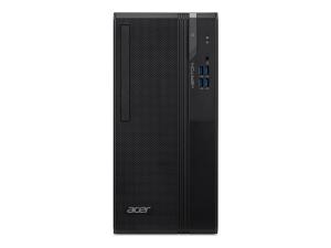 Acer Veriton S2 VS2690G - Mid tower - Core i3 12100 / jusqu'à 4.3 GHz - RAM 8 Go - SSD 256 Go - NVMe - DVD SuperMulti - UHD Graphics 730 - Gigabit Ethernet - Win 11 Pro - moniteur : aucun - DT.VWMEF.001 - Ordinateurs de bureau