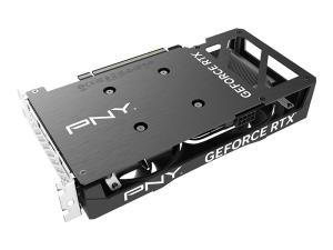 PNY GeForce RTX 4060 8GB VERTO Dual Fan - Carte graphique - GeForce RTX 4060 - 8 Go GDDR6 - PCIe 4.0 x8 - HDMI, 3 x DisplayPort - boîte - VCG40608DFXPB1 - Adaptateurs vidéo grand public