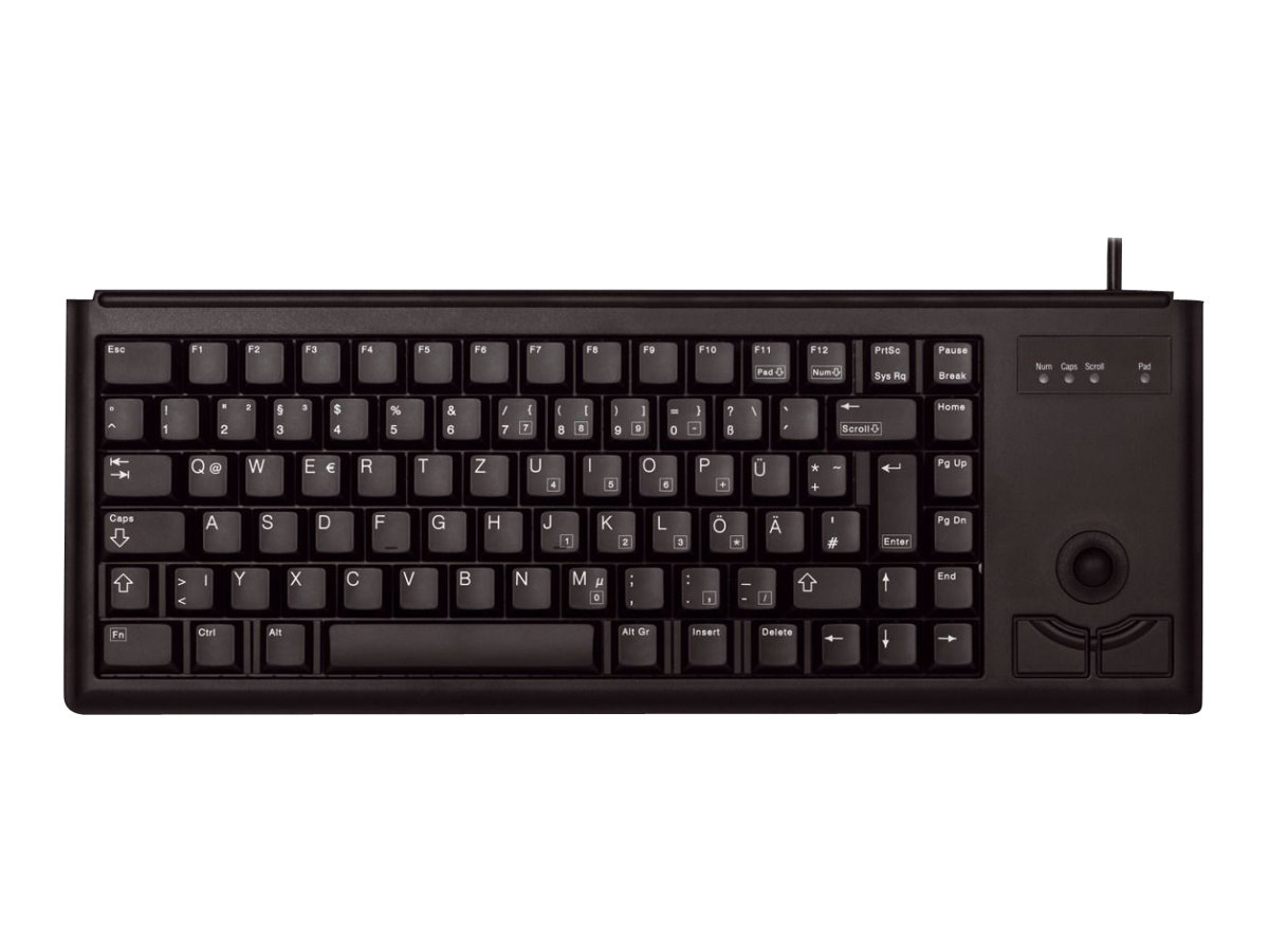 CHERRY Compact-Keyboard G84-4400 - Clavier - PS/2 - US - noir - G84-4400LPBEU-2 - Claviers