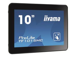 iiyama ProLite TF1015MC-B2 - Écran LED - 10.1" - cadre ouvert - écran tactile - 1280 x 800 720p @ 60 Hz - VA - 500 cd/m² - 1300:1 - 25 ms - HDMI, VGA, DisplayPort - noir - TF1015MC-B2 - Écrans d'ordinateur