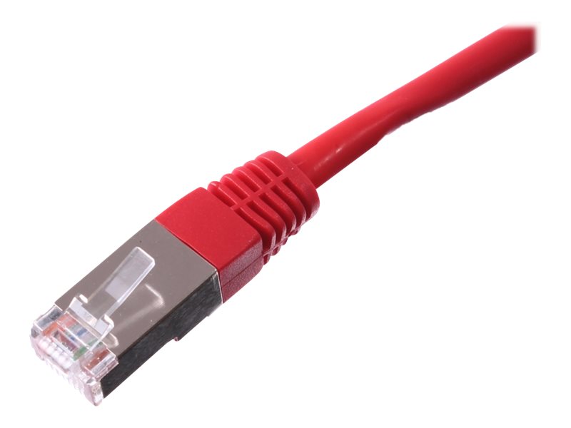 Uniformatic - Cordon de raccordement - RJ-45 (M) pour RJ-45 (M) - 1 m - SFTP - CAT 6a - moulé, bloqué - rouge - 23981 - Câbles à paire torsadée