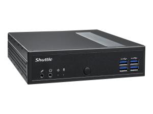 Shuttle XPC slim DL3000XA - Slim-PC - Celeron N100 / jusqu'à 3.4 GHz - RAM 8 Go - SSD 128 Go - NVMe - UHD Graphics - Gigabit Ethernet, 2.5 Gigabit Ethernet - Aucun SE fourni - moniteur : aucun - noir - DL3000XA - Ordinateurs de bureau