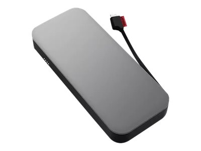 Lenovo Go USB-C Laptop - Banque d'alimentation - 1 x batterie - lithium-polymère - 20000 mAh - 74 Wh - noir tonnerre - 40ALLG2WWW - Batteries spécifiques
