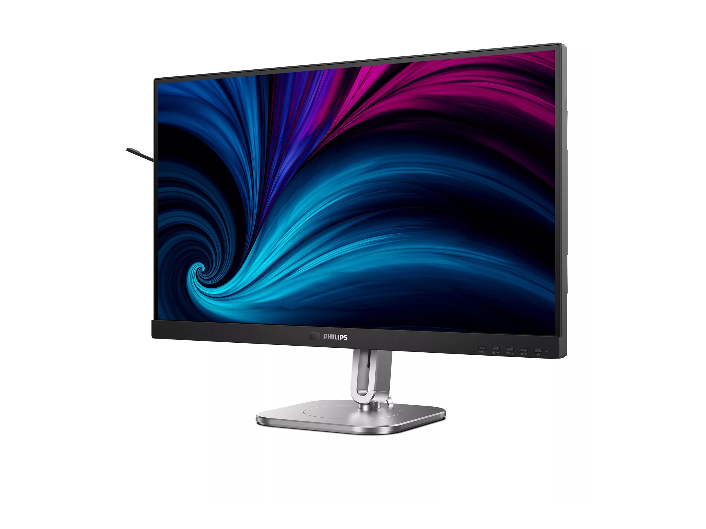 Philips 27B2U6903 - 6000 Series - écran LED - 27" - 3840 x 2160 4K UHD (2160p) @ 60 Hz - IPS - 350 cd/m² - 1000:1 - 4 ms - Thunderbolt 4, 2xHDMI, DisplayPort - haut-parleurs - Charbon, argent - 27B2U6903/00 - Écrans d'ordinateur