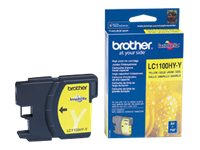 Brother LC1100HYY - À rendement élevé - jaune - original - cartouche d'encre - pour Brother DCP-6690CW, MFC-5890CN, MFC-5895CW, MFC-6490CW, MFC-6890CDW; Justio MFC-5890CN - LC1100HYY - Cartouches d'imprimante
