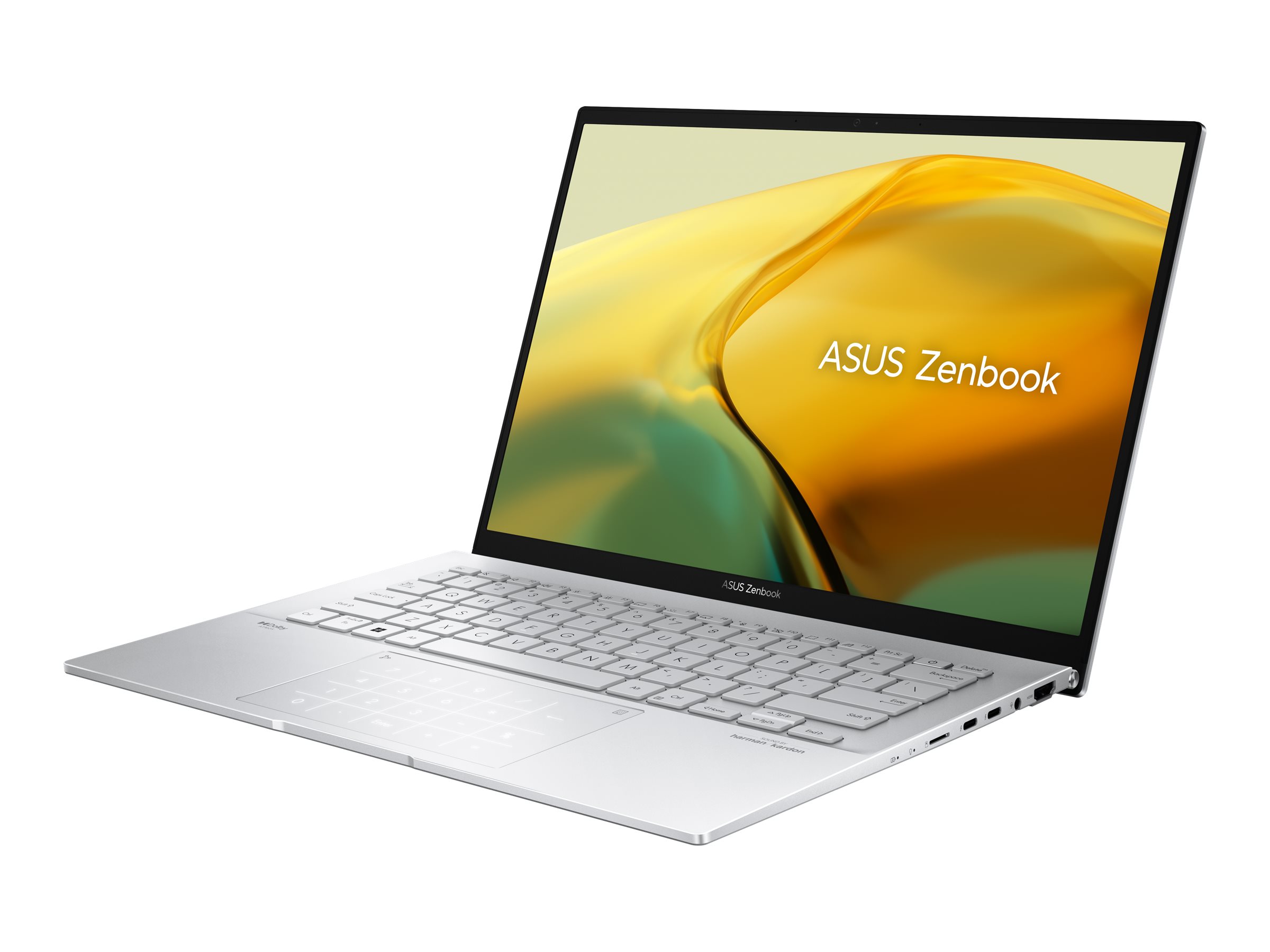 ASUS ZenBook 14 OLED BX3402VA-KM576X - Conception de charnière à 180 degrés - Intel Core i5 - 1340P / jusqu'à 4.6 GHz - Win 11 Pro - Carte graphique Intel Iris Xe - 16 Go RAM - 1 To SSD NVMe - 14" OLED 2880 x 1800 (WQXGA+) @ 90 Hz - Wi-Fi 6E, Bluetooth - argent brumeux - 90NB10G6-M00W60 - Ordinateurs portables