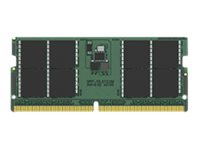 Kingston - DDR5 - kit - 64 Go: 2 x 32 Go - SO DIMM 262 broches - 5600 MHz / PC5-44800 - CL46 - 1.1 V - mémoire sans tampon - ECC - KCP556SD8K2-64 - DDR5
