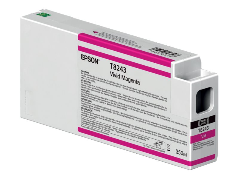 Epson T824300 - 350 ml - Magenta vif - original - cartouche d'encre - pour SureColor SC-P6000, SC-P7000, SC-P7000V, SC-P8000, SC-P9000, SC-P9000V - C13T824300 - Cartouches d'imprimante