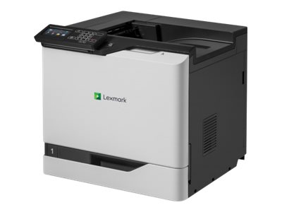 Lexmark CS820de - Imprimante - couleur - Recto-verso - laser - A4/Legal - 1200 x 1200 ppp - jusqu'à 57 ppm (mono) / jusqu'à 57 ppm (couleur) - capacité : 650 feuilles - USB 2.0, Gigabit LAN, hôte USB 2.0 - 21K0230 - Imprimantes laser couleur