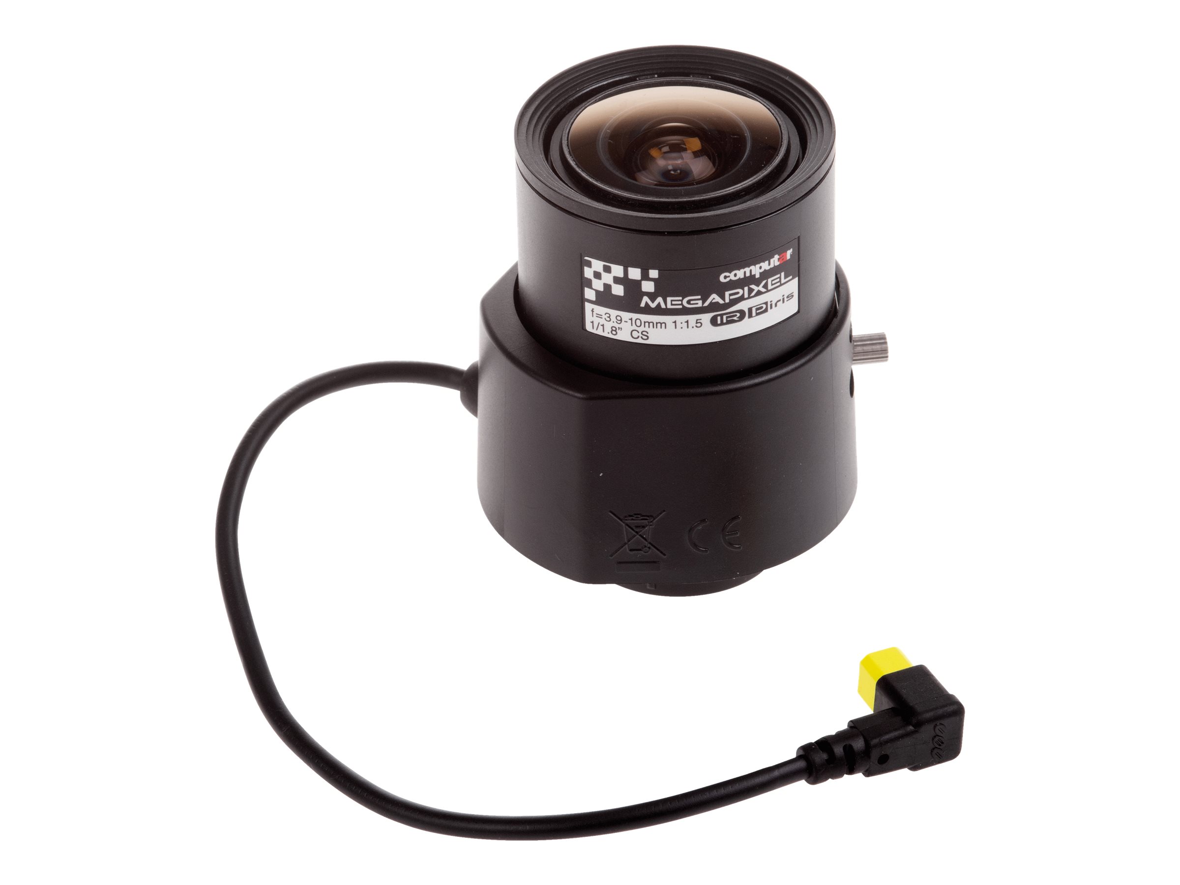 Computar Megapixel - Objectif CCTV - à focale variable - diaphragme automatique - 1/1.8" - montage CS - 3.9 mm - 10 mm - f/1.5 - pour AXIS P1378 Network Camera, P1378 Network Camera (Barebone), P1378-LE Network Camera - 02094-001 - Accessoires pour vidéosurveillance