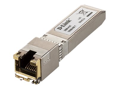 D-Link DEM 410T - Module transmetteur SFP+ - 10GbE - 10GBase-T - RJ-45 - jusqu'à 30 m - DEM-410T - Transmetteursencuivre