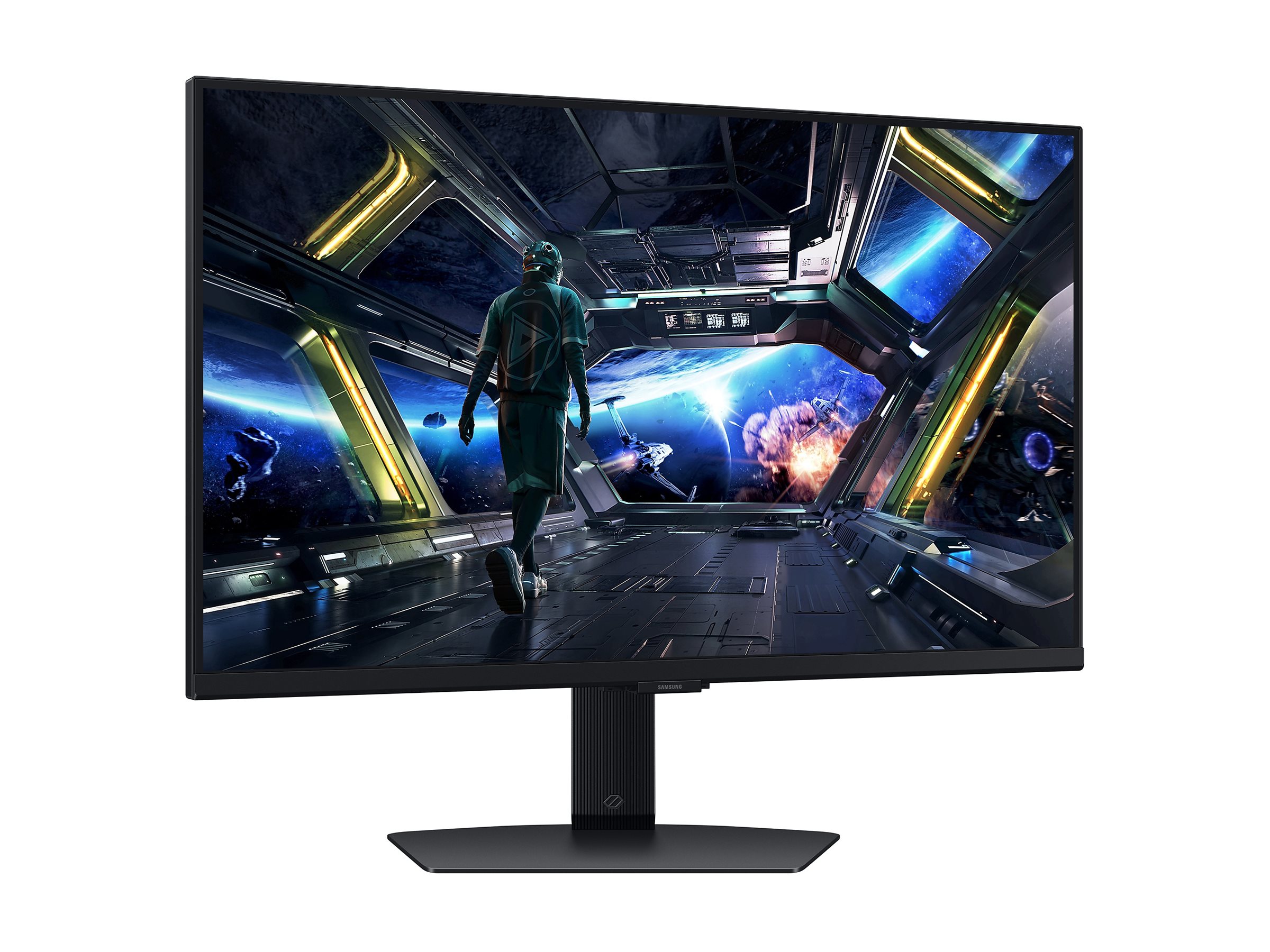 Samsung Odyssey G7 S27DG702EU - G70D Series - écran LED - Intelligent - jeux - 27" - 3840 x 2160 4K UHD (2160p) @ 144 Hz - Fast IPS - 350 cd/m² - 1000:1 - DisplayHDR 400 - 1 ms - 2xHDMI, DisplayPort - haut-parleurs - noir - LS27DG702EUXEN - Écrans d'ordinateur