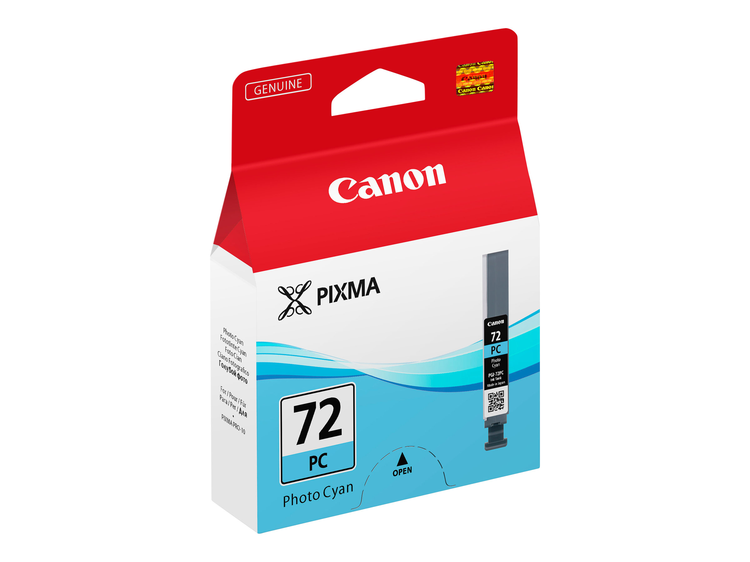 Canon PGI-72PC - 14 ml - photo cyan - original - réservoir d'encre - pour PIXMA PRO-10, PRO-10S; PIXUS PRO-10 - 6407B001 - Réservoirs d'encre