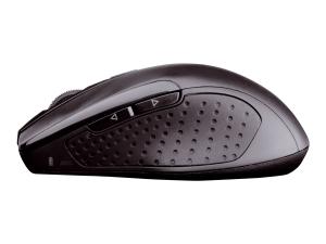 CHERRY MW 3000 - Souris - pour droitiers - infrarouge - 5 boutons - sans fil - 2.4 GHz - récepteur sans fil USB - noir - JW-T0100 - Souris