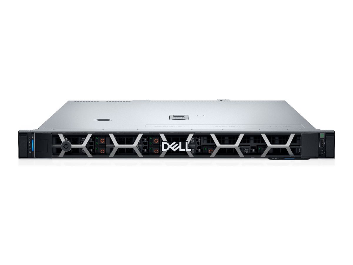 Dell PowerEdge R360 - Serveur - Montable sur rack 1U - 1 voie - 1 x Xeon E-2414 / jusqu'à 4.5 GHz - RAM 16 Go - SAS - hot-swap 3.5" baie(s) - SSD 480 Go - G200eW - Gigabit Ethernet - Aucun SE fourni - moniteur : aucun - BTP - Dell Smart Selection, Dell Smart Value - avec 3 Years Dell ProSupport - 4V57T - Serveurs rack