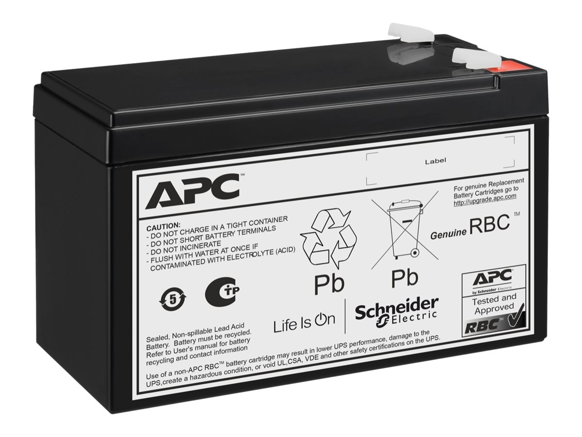 Cartouche de batterie de rechange APC #176 - Batterie d'onduleur - 6 x batterie - Acide de plomb - 7 Ah - noir - APCRBC176 - Batteries UPS