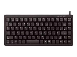 CHERRY Compact-Keyboard G84-4100 - Clavier - PS/2, USB - Français - noir - G84-4100LCMFR-2 - Claviers