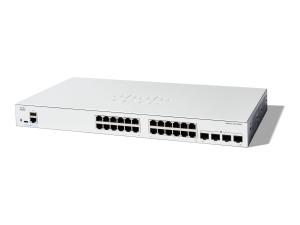 Cisco Catalyst 1300-24T-4G - Commutateur - C3 - Géré - 24 x 10/100/1000Base-T + 4 x Gigabit SFP - Montable sur rack - C1300-24T-4G - Concentrateurs et commutateurs gigabit