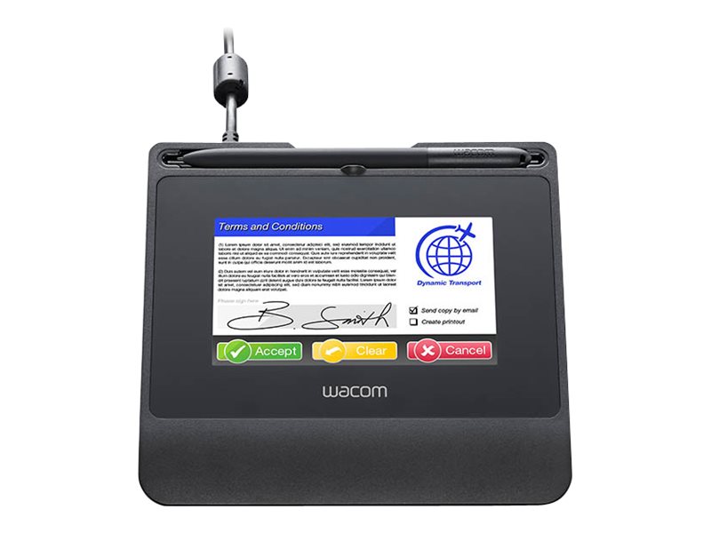 Wacom STU-540 - Terminal de signature avec Écran LCD - 10.8 x 6.5 cm - électromagnétique - filaire - série, USB 2.0 - noir - STU540-CH2 - Dispositifs de pointage