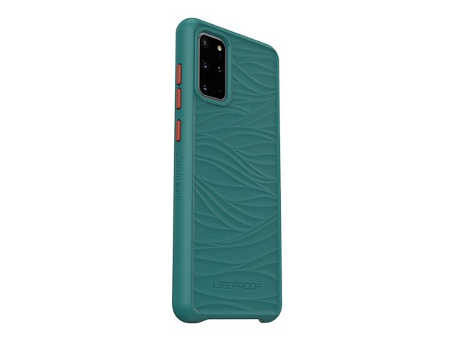 LifeProof WAKE - Coque de protection pour téléphone portable - plastique recyclé d'origine marine - vert/orange, en dessous de - pour Samsung Galaxy S20+, S20+ 5G - 77-65123 - Coques et étuis pour téléphone portable