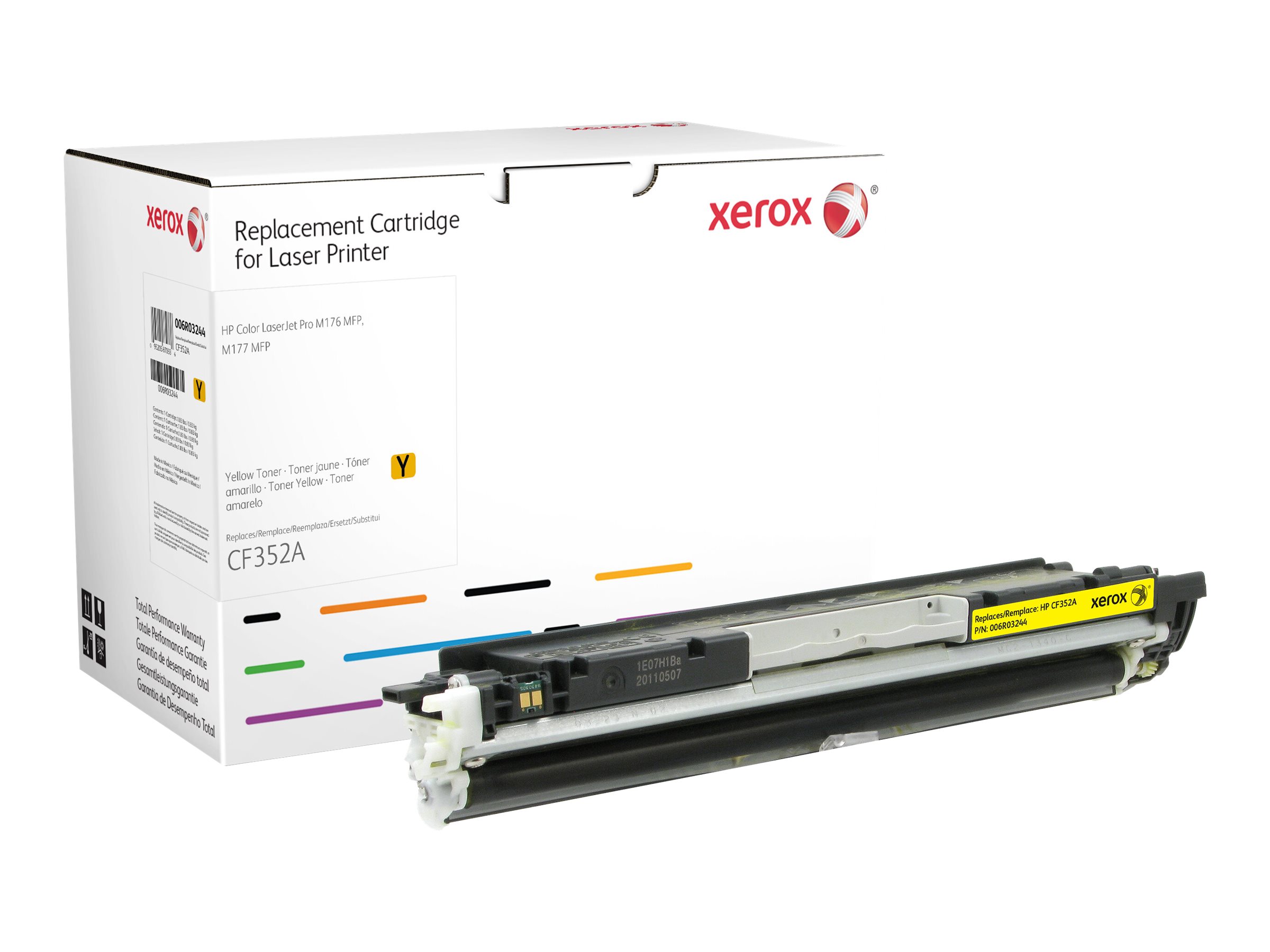 Xerox - Jaune - compatible - cartouche de toner (alternative pour : HP CF352A) - pour HP Color LaserJet Pro MFP M176n, MFP M177fw - 006R03244 - Autres cartouches de toner