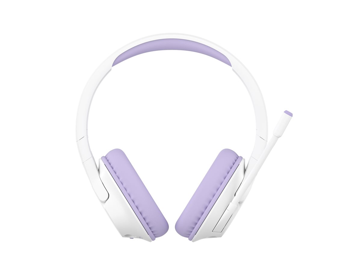 Belkin SoundForm Inspire - Micro-casque - circum-aural - Bluetooth - sans fil, filaire - jack 3,5mm - lavande - AUD006BTLV - Écouteurs