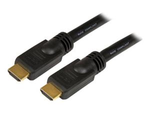 StarTech.com Câble HDMI haute vitesse Ultra HD 4K x 2K de 10m - Cordon HDMI vers HDMI - Mâle / Mâle - Noir - Plaqués or - Câble HDMI - HDMI mâle pour HDMI mâle - 10 m - noir - HDMM10M - Accessoires pour systèmes audio domestiques