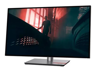 Lenovo ThinkVision P27h-30 - Écran LED - 27" - 2560 x 1440 QHD @ 60 Hz - IPS - 350 cd/m² - 1000:1 - 4 ms - HDMI, DisplayPort, USB-C - noir corbeau - 63A1GAT1EU - Écrans d'ordinateur